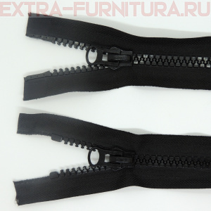 Молния Трактор Т8 2 замка 80см, цв. 322 черный, LOGO