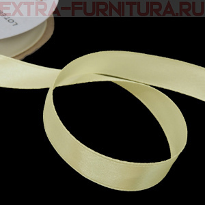 Лента атласная 12 мм цв. 004 молоко рул. 27,42м