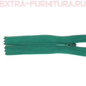 Молния потайная  № 3, 20 см, цв. 236 зеленый п/э пл.9,3 гр/м