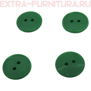 Пуговицы 17/2 зеленые 448, ПС-2,"Шагрень" упаковка 1000 шт.