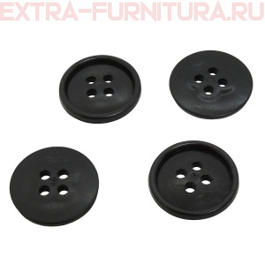 Пуговицы 20/4 черные ПС-2, упаковка 1000 шт.