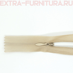 Молния потайная  № 3, 20 см, цв. 291 крем п/э пл.9,3 гр/м