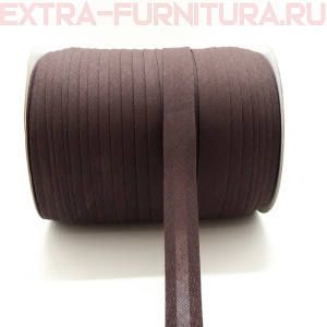 Косая бейка х/б  15мм 132м цв.283 темно-коричневый