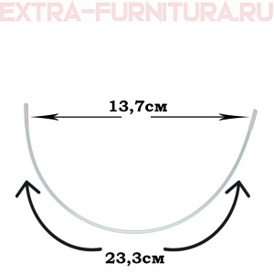 Косточки корсетные полукруг, металл, арт.TBY-75414,13,7х23,3см, уп.100пар