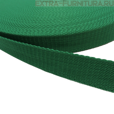 Стропа шир.25мм, цв.зеленый 258, уп.50м, пл.13 гр/м А