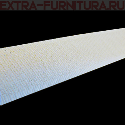  Лента контакт 25мм цв.белый (25м) жесткая часть