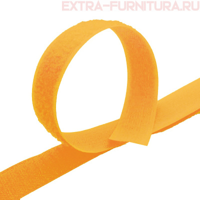 Лента контакт 25мм цв.неон-оранжевый 140 (25м)